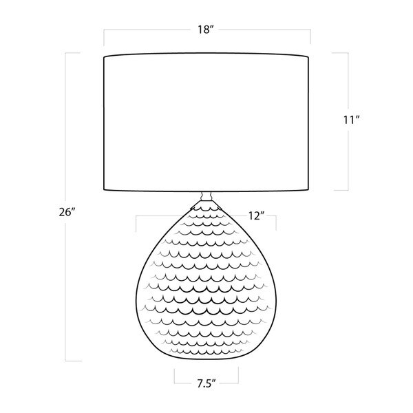 Sirene Table Lamp Line Drawing